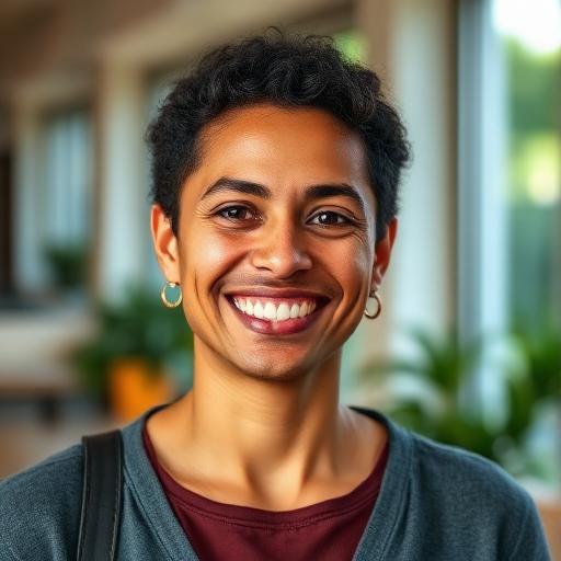 Diverse happy singles smiling